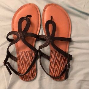 Cute summer beach sandals.
